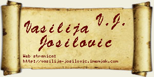 Vasilija Jošilović vizit kartica